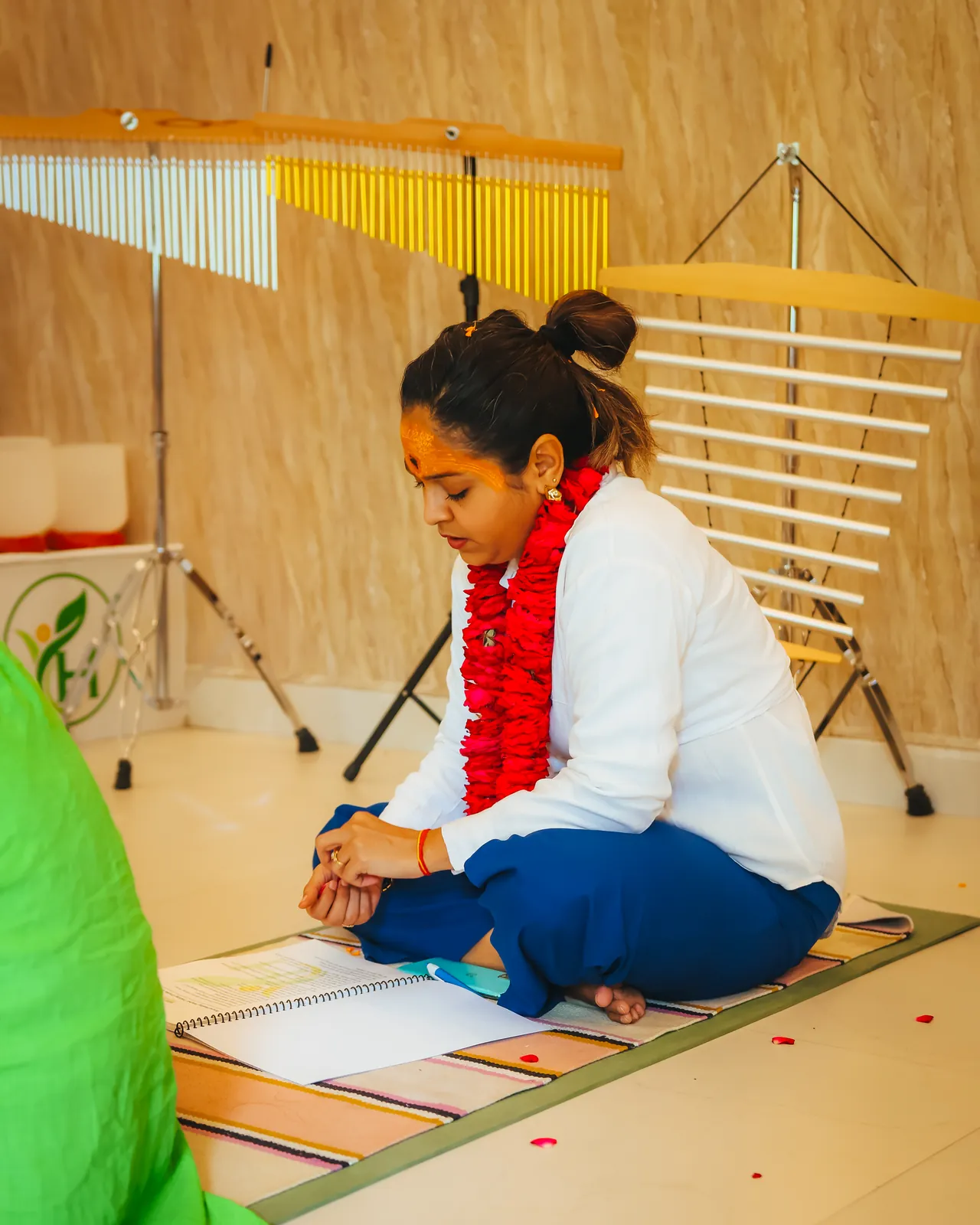 Mindful living moments at the Rishikesh campus