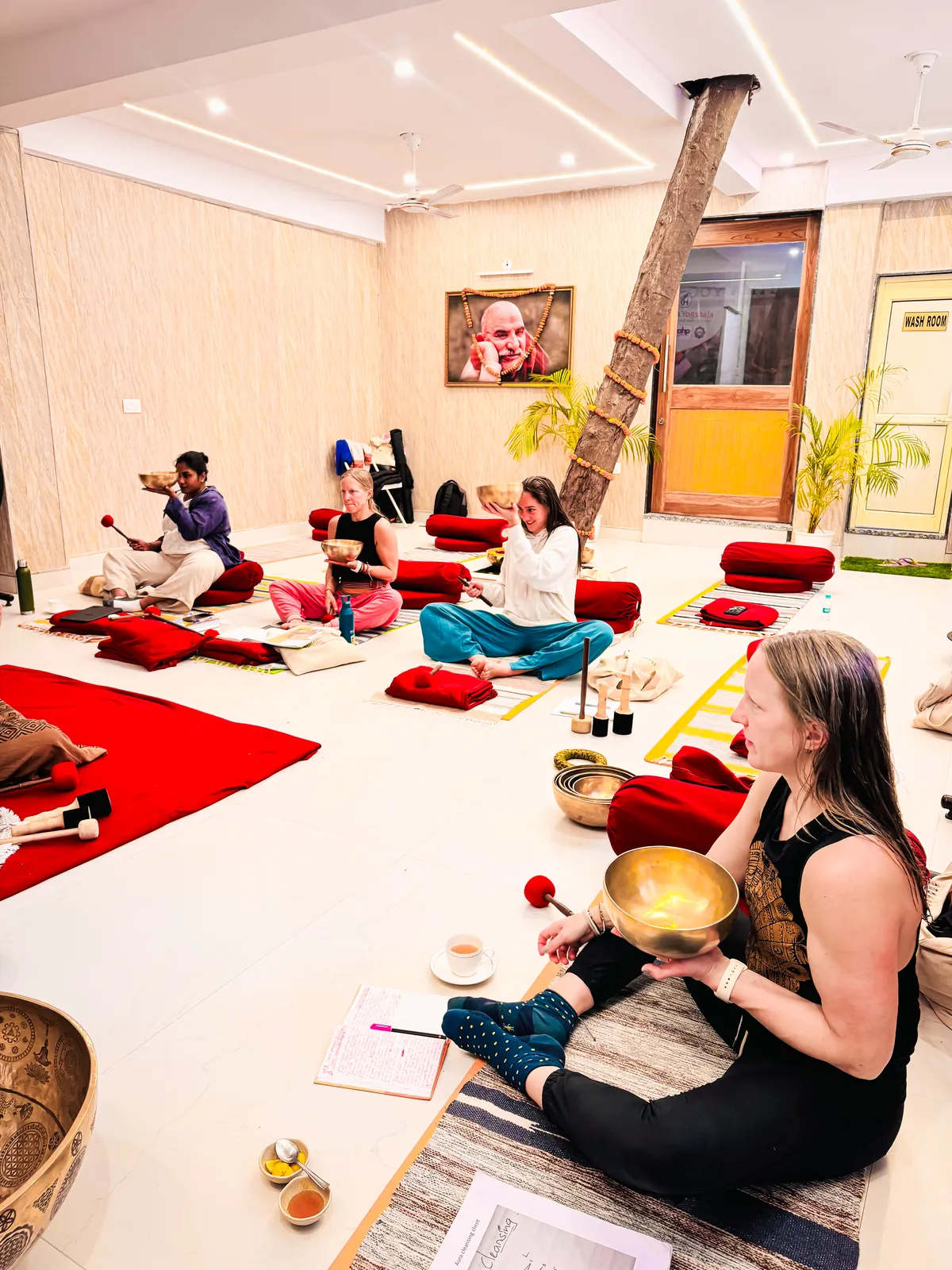 Tibetan singing bowl therapy in Rishikesh