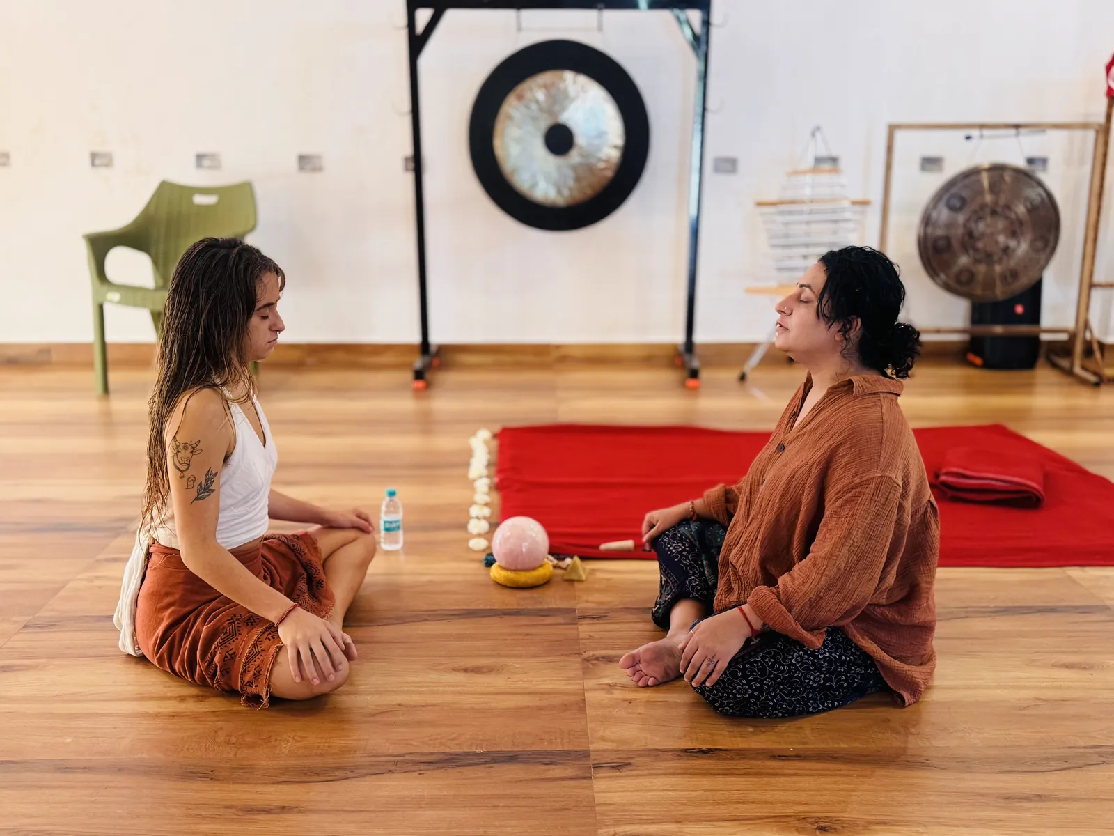 Mindful living moments at the Rishikesh campus