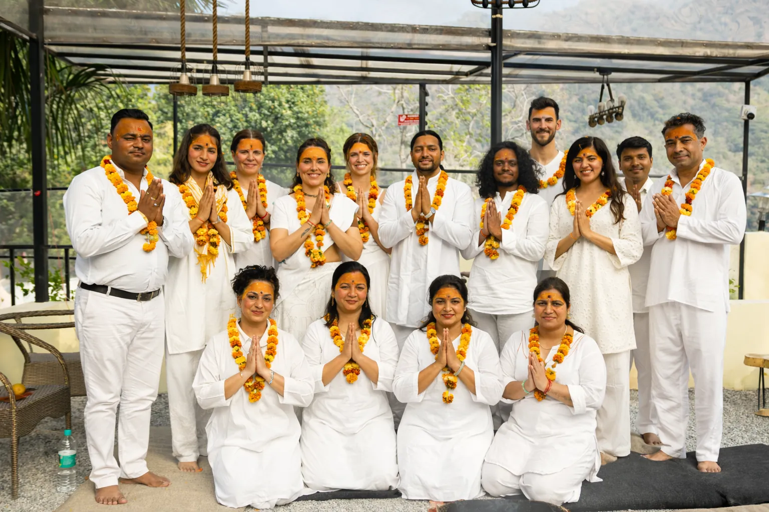 Pranayama and breathwork by the Ganga