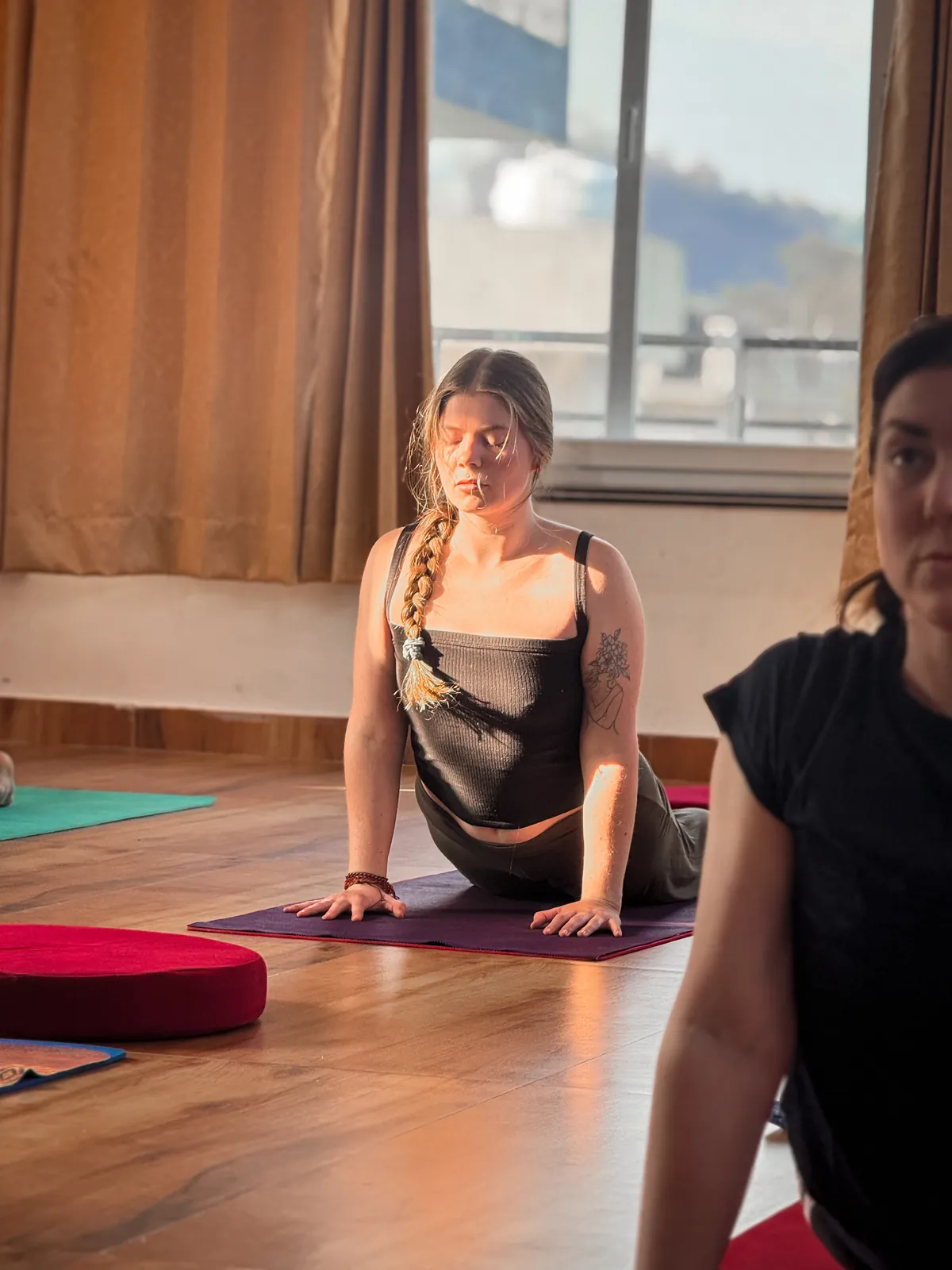 Yoga and meditation on the Haritha campus