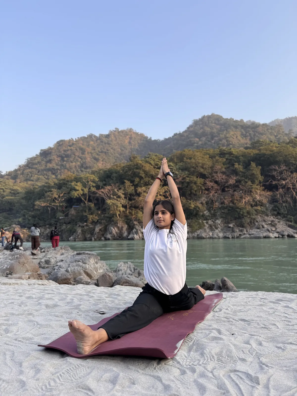 Reiki healing demonstration at Haritha