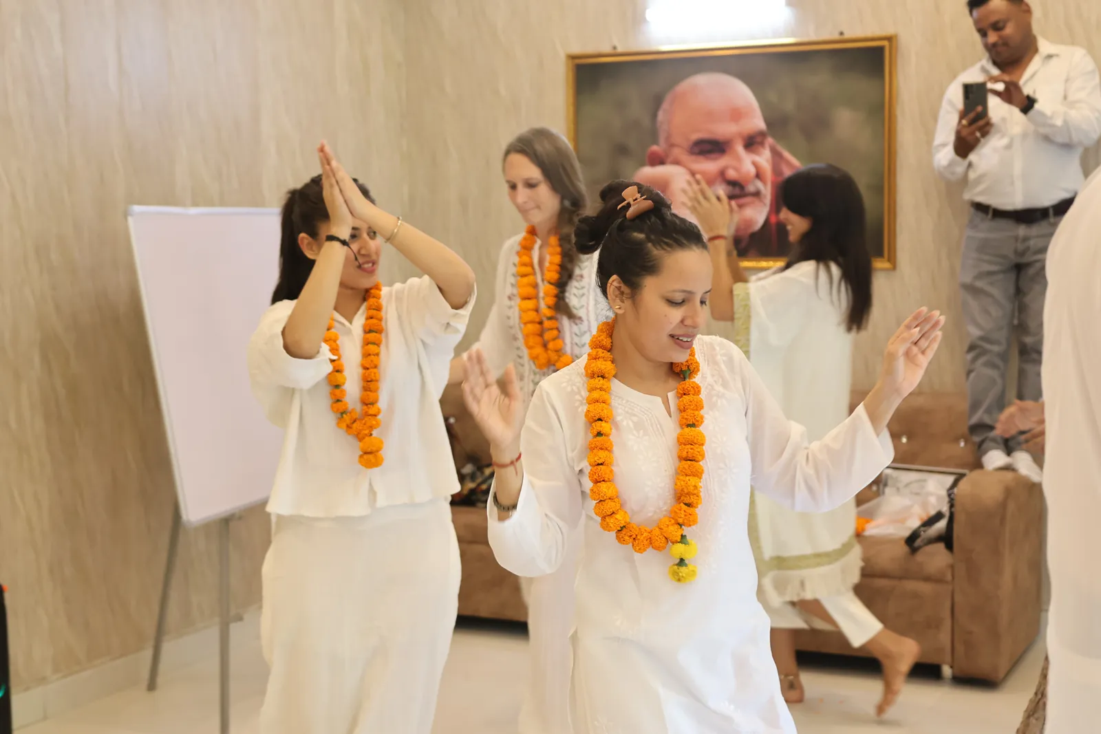 Sound healing session at Haritha International Sound Healing School