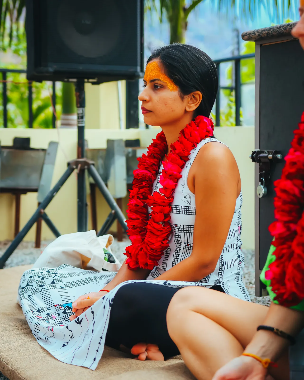 Yoga and meditation on the Haritha campus