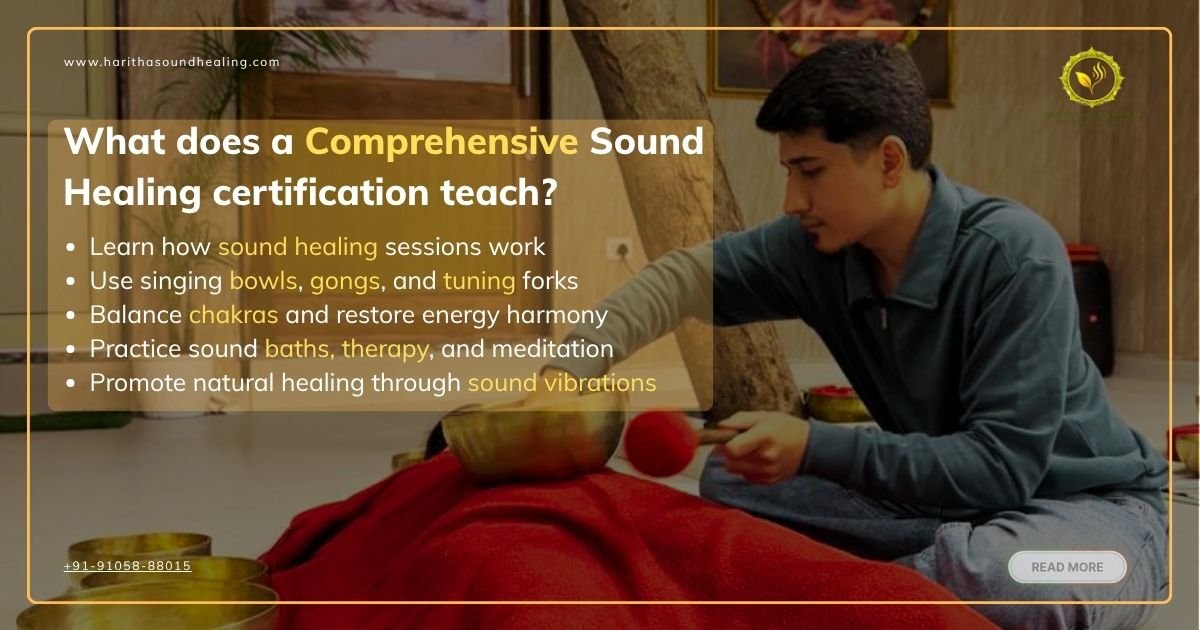 What makes the foundation of a comprehensive sound healing course?