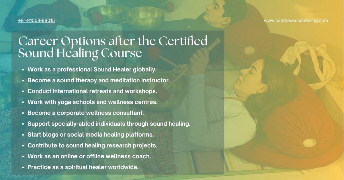 Career Options after the Certified Sound Healing Course