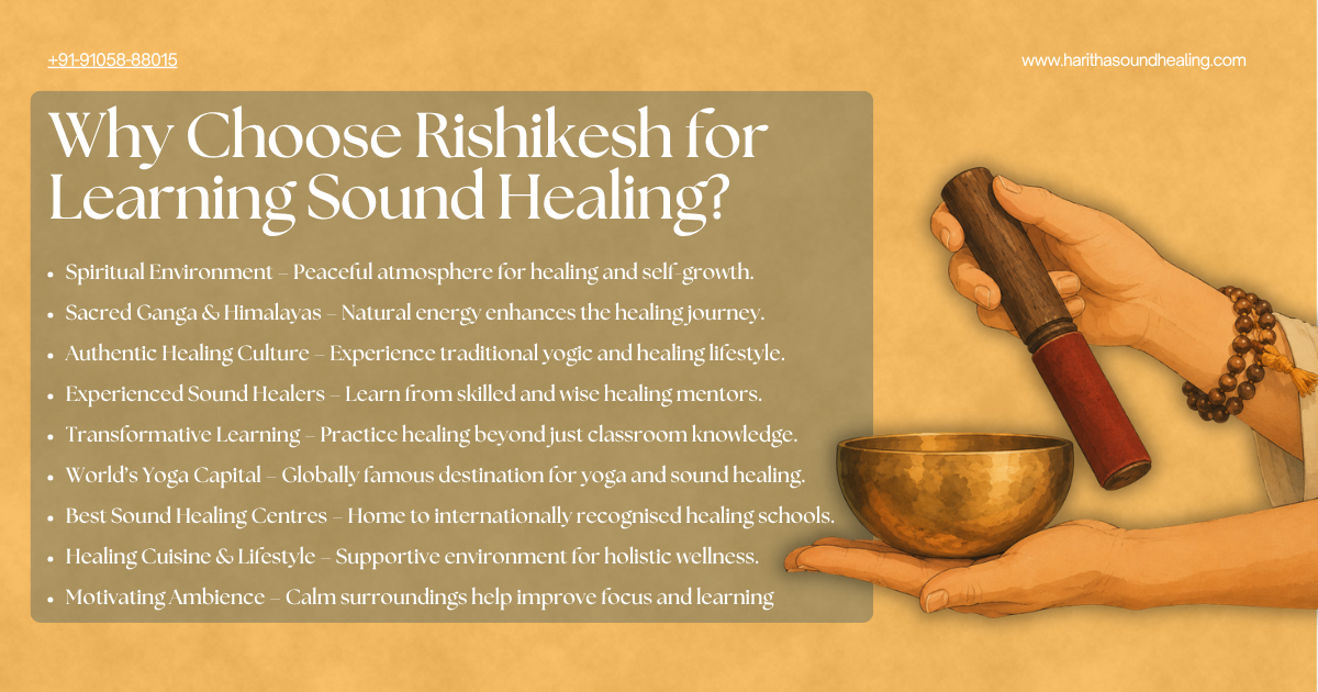 Why Choose Rishikesh for Learning Sound healing